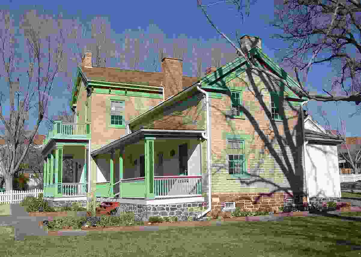 Front view of The Brigham Young Winter Home in St George Utah