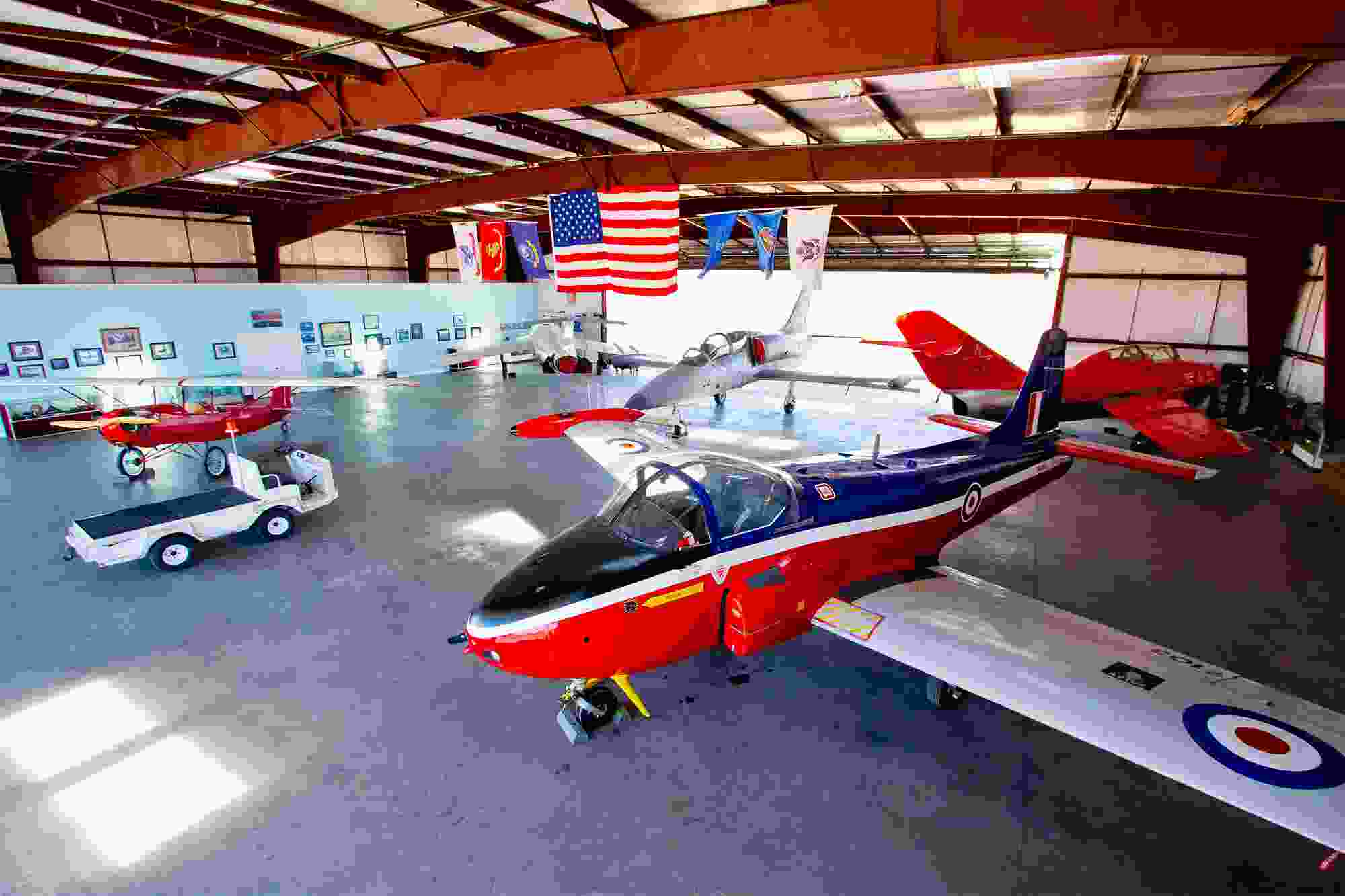 inside view of Western Sky Aviation Warbird Museum in St George Utah