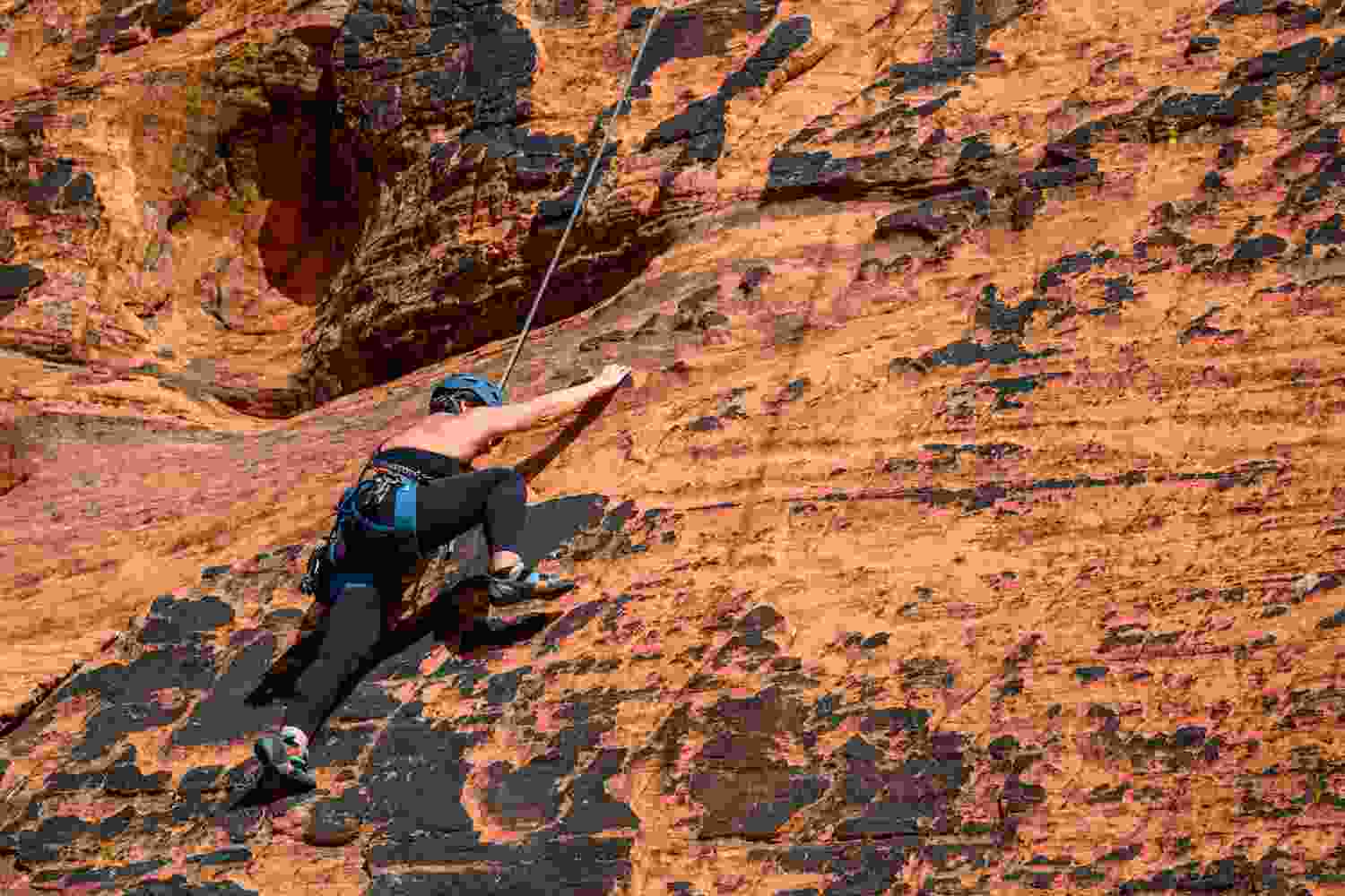 Rock Climbing in Snow Canyon State Part St George Utah