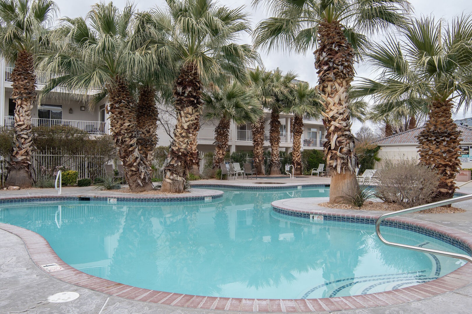 One of the pools and hot tubs within the resort.